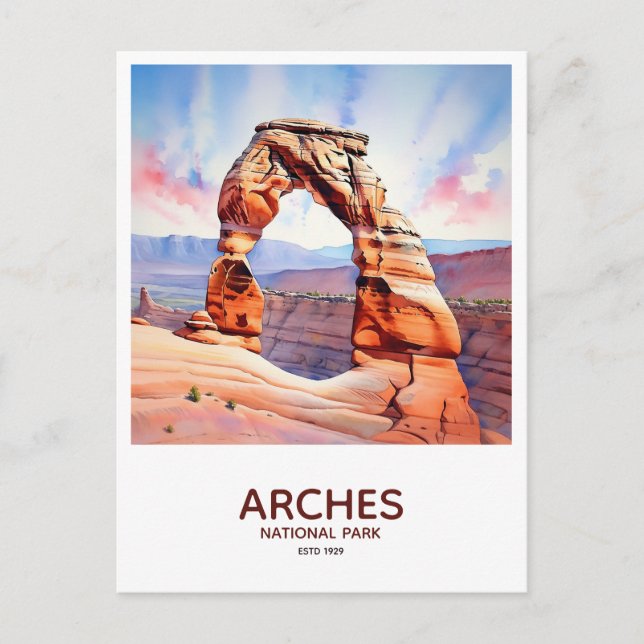 Arches National Park Save the Date Postcard (Front)