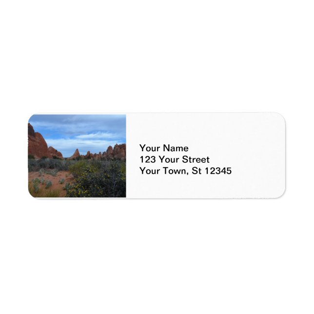 Arches National Park Scene Label (Front)