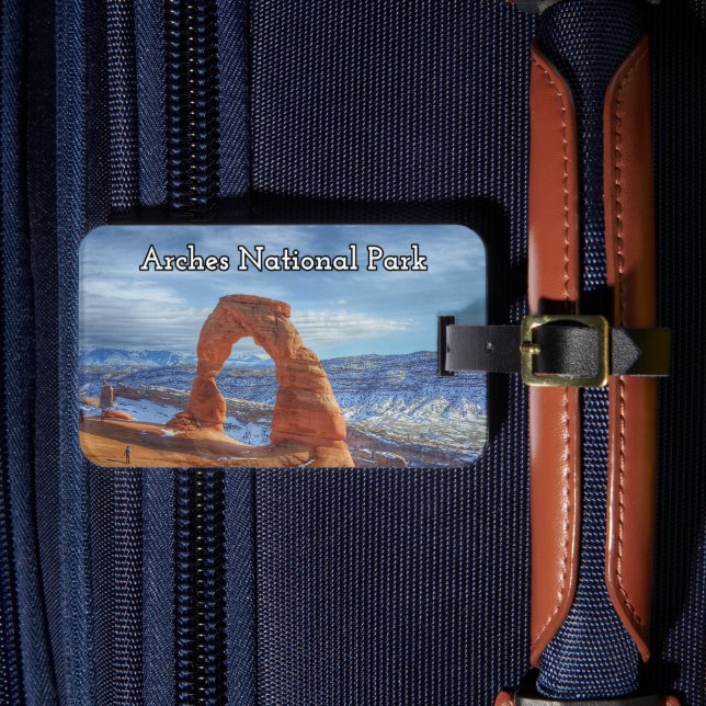 Arches National Park Souvenir Luggage Tag (Front Insitu 4)