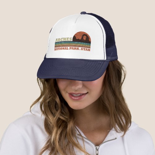 Arches national park trucker hat