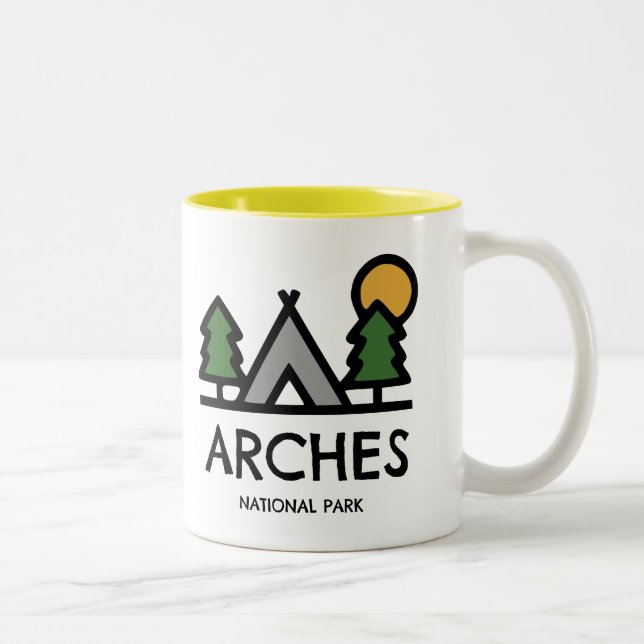Arches National Park Two-Tone Coffee Mug (Right)