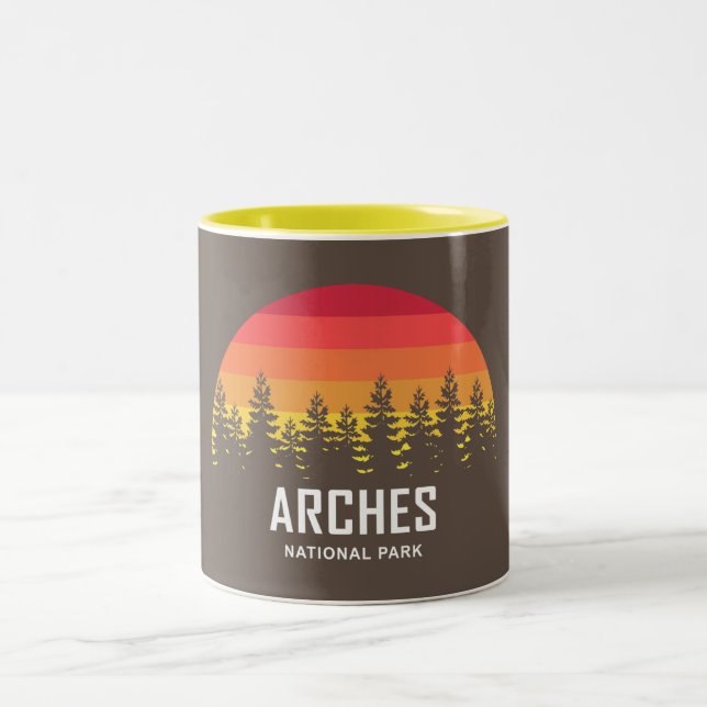Arches National Park Two-Tone Coffee Mug (Center)