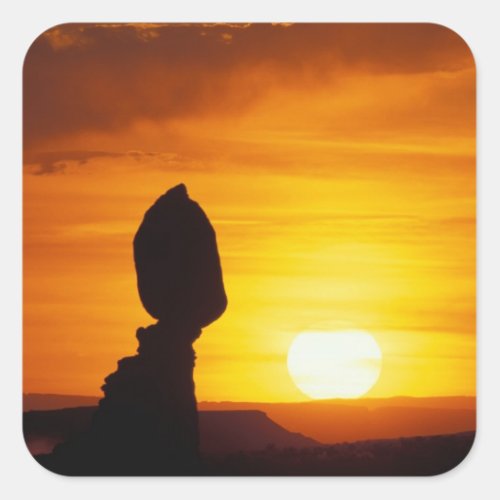 Arches National Park UT Balance Rock at Square Sticker