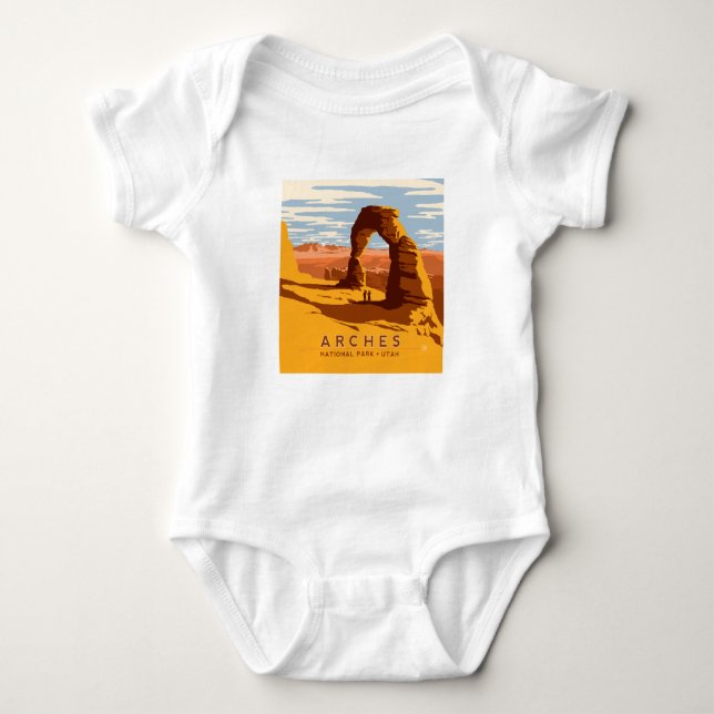 Arches National Park | Utah Baby Bodysuit (Front)