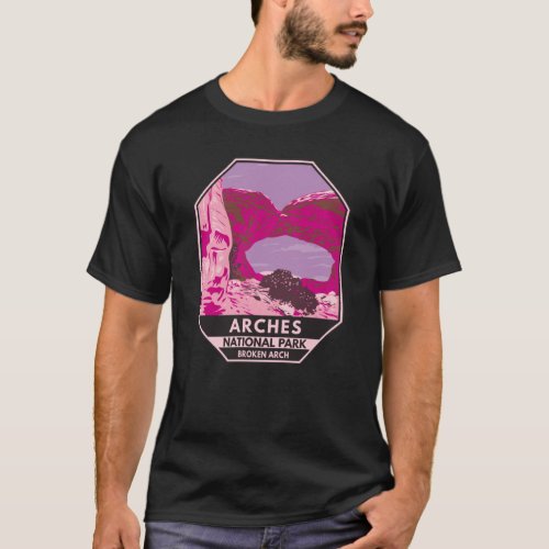 Arches National Park Utah Broken Arch Vintage  T_Shirt