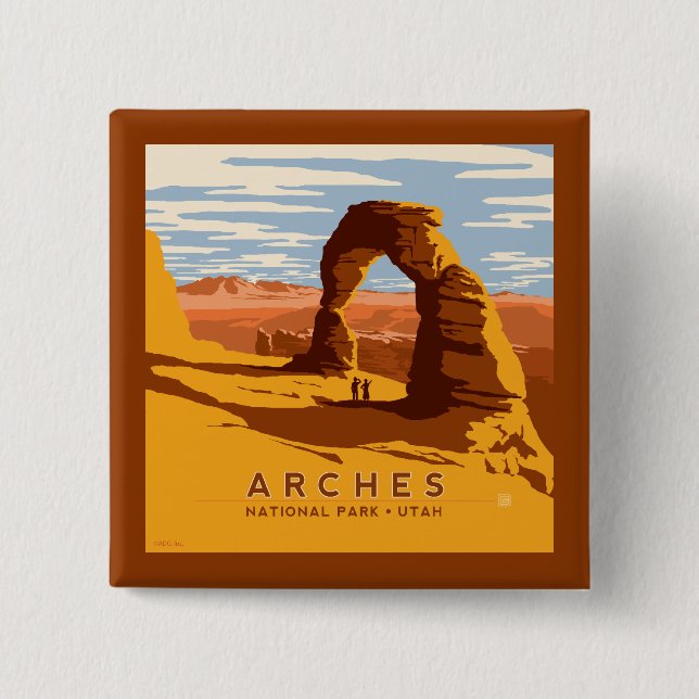 Arches National Park | Utah Button (Front)