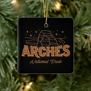 ARCHES NATIONAL PARK UTAH COLLECTOR HOLIDAY CERAMIC ORNAMENT