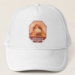 Arches National Park Utah Delicate Arch Art Retro Trucker Hat