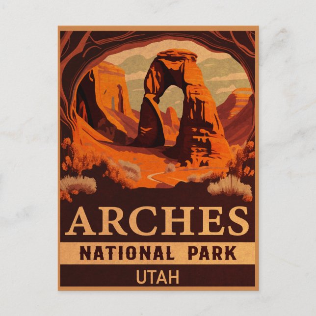 Arches National Park Utah Delicate Arch Postcard (Front)