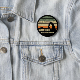 Arches National park Utah Delicate Arch vintage Button