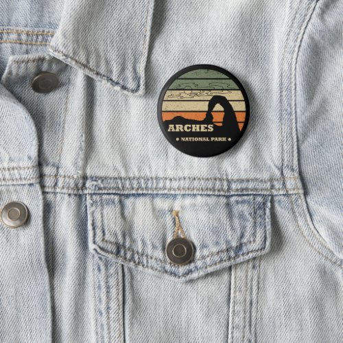 Arches National park Utah Delicate Arch vintage  Button