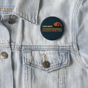 Arches National park Utah Delicate Arch vintage Button