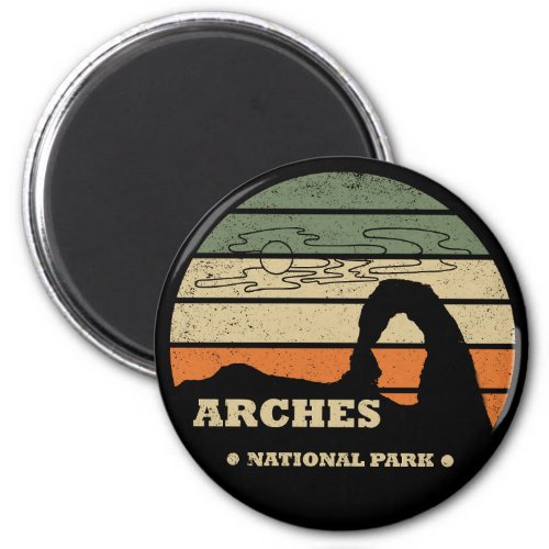 Arches National park Utah Delicate Arch vintage  Magnet