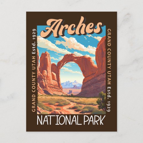 Arches National Park Utah Distressed Postcard