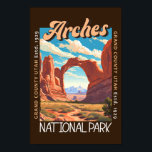 Arches National Park Utah Distressed Poster<br><div class="desc">Arches vector artwork design. The park lies north of Moab in the state of Utah. Bordered by the Colorado River in the southeast,  it’s known as the site of more than 2, 000 natural sandstone arches.</div>