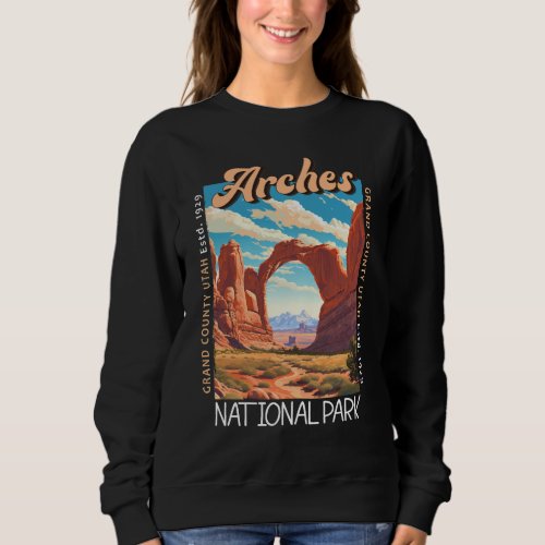 Arches National Park Utah Distressed Sweatshirt