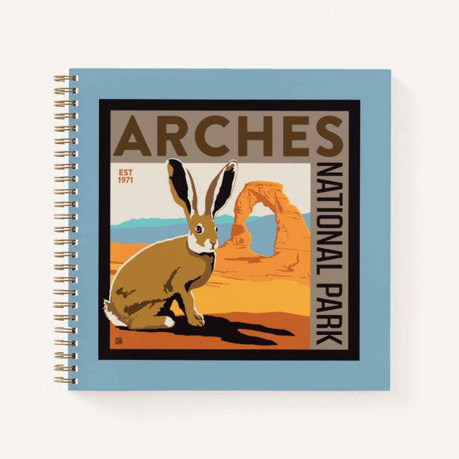 Arches National Park, Utah | Jackrabbit Notebook (Front)