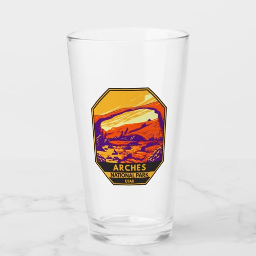 Arches National Park Utah Landscape Vintage Glass