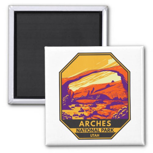 Arches National Park Utah Landscape Vintage Magnet