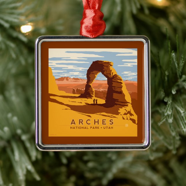 Arches National Park | Utah Metal Ornament (Tree)