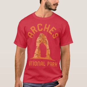 Arches National Park Utah Minimalist Retro Graphic T-Shirt