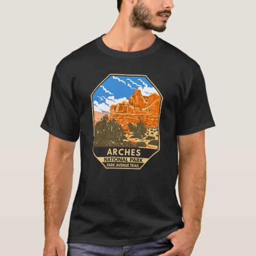 Arches National Park Utah Park Avenue Trail 3  T_Shirt