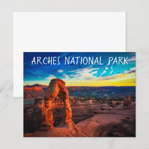 Arches National Park Utah Souvenir Travel Postcard | Zazzle