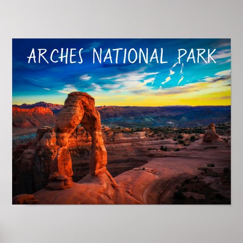 Arches National Park Utah Souvenir Travel Poster