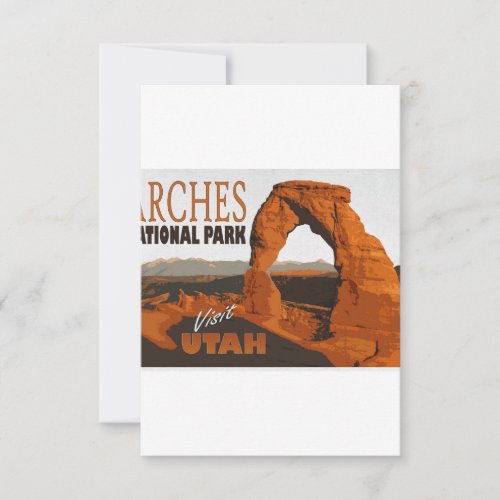 Arches National Park Utah Vintage Save The Date