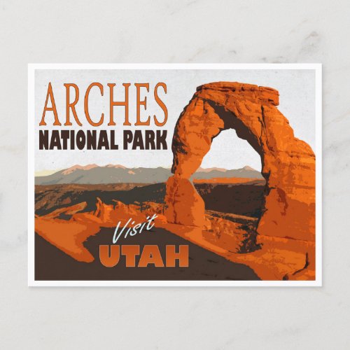 Arches National Park Utah Vintage Travel Postcard
