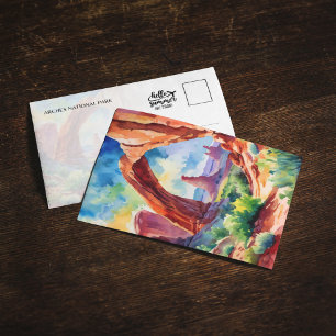 Arches National Park Utah Watercolor Invitation