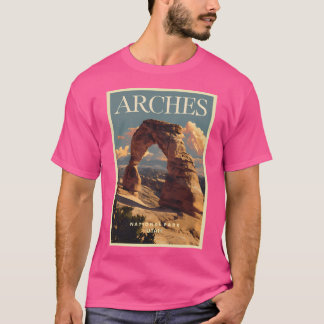 Arches National Park Vintage Travel Poster T-Shirt