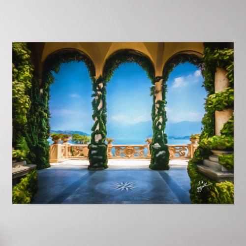 Arches of Italy Elegant Photo Art Poster