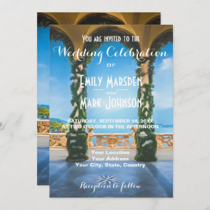 Arches of Italy Elegant Wedding Invitation