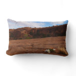 Arches Slickrock and Evening Primrose Landscape Lumbar Pillow