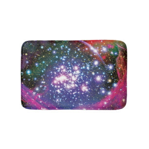 Arches Star Cluster Colorful Artist Impression Bathroom Mat
