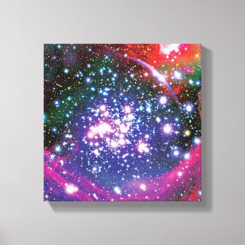 Arches Star Cluster Colorful Artist Impression Canvas Print