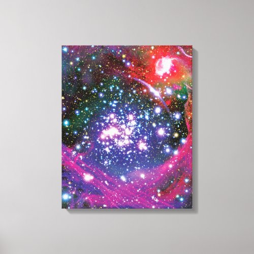 Arches Star Cluster Colorful Artist Impression Canvas Print