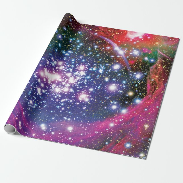 Arches Star Cluster Colorful Artist Impression Wrapping Paper (Unrolled)