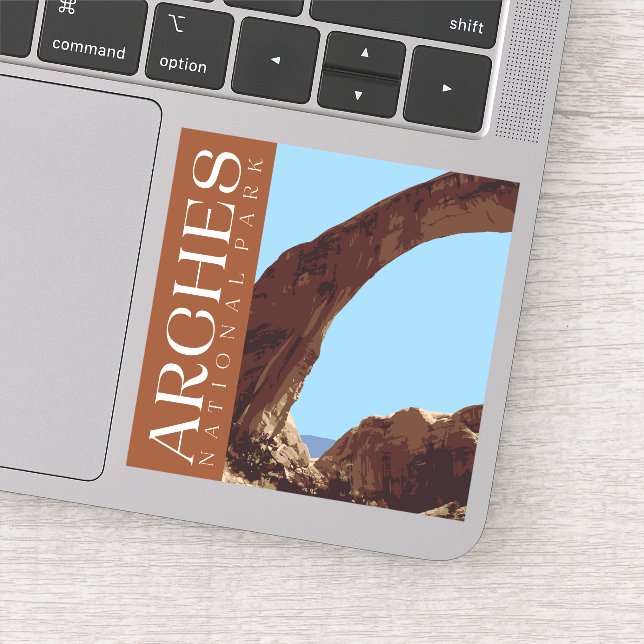 Arches Sticker, National Park Decal (Detail)