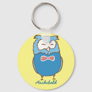 Archibald owl keychain