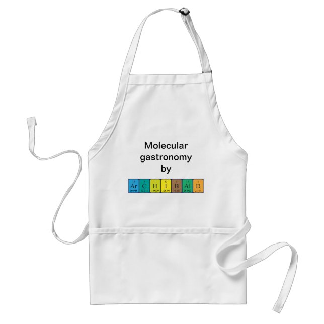 Archibald periodic table name apron (Front)