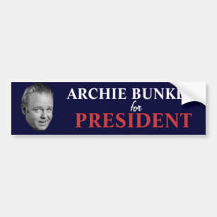 Archie Bunker for President Bumper Sticker
