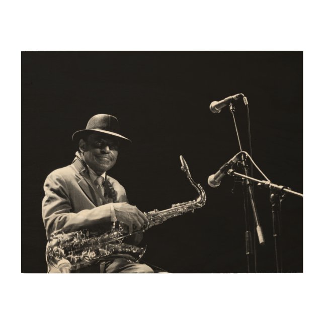 Archie Shepp 1 by P. Baud Banlieues Bleues 2010 W Wood Wall Art (Front)