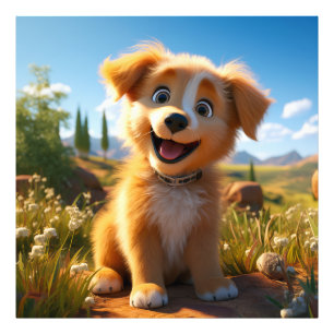 Archie - Yellow Lab Retriever Puppy Photo Print