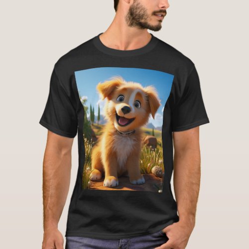 Archie _ Yellow Lab Retriever Puppy T_Shirt
