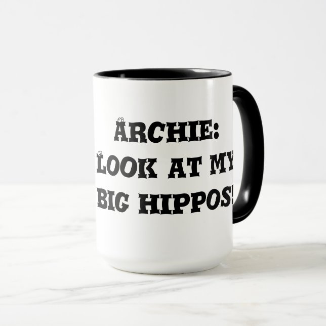 ARCHIE'S HIPPOS MUG (Front Right)