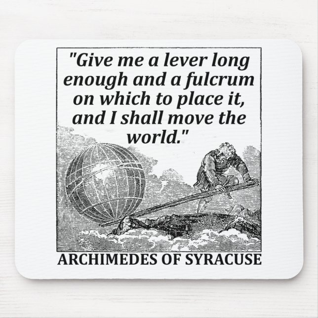 Archimedes Lever Mouse Pad (Front)