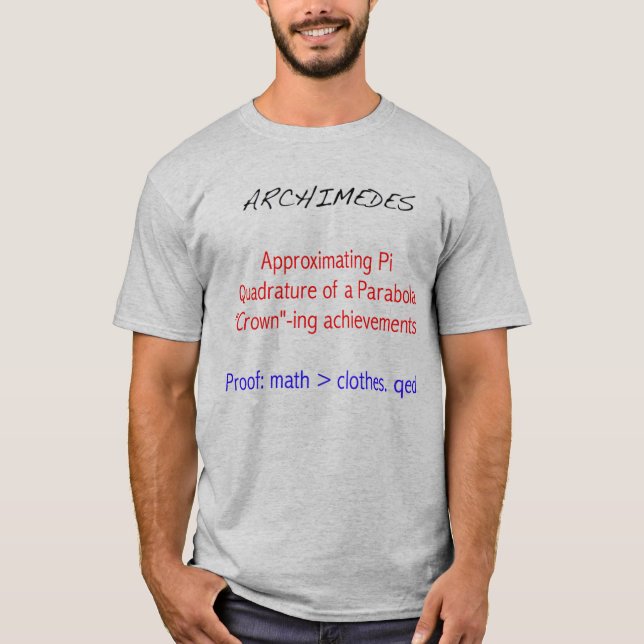 Archimedes Tribute T-Shirt (Front)