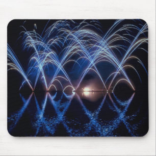 Arching fireballs, Great fireworks on a mousepad